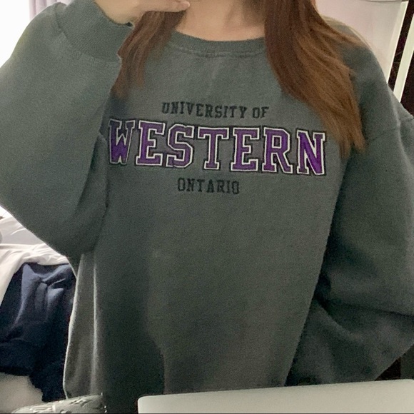2000s vintage oversized western university sweater - Picture 1 of 4